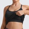 Seamless Workout Tank Tops for Women Racerback Athletic Camisole Sports Shirts with Built in Bra