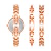 Women's Premium Crystal Accented Watch and Bangle Set