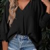 Womens Tops Dressy Casual V Neck Blouses 3/4 Sleeve Shirts Spring Summer Fashion Trendy Tops 2025