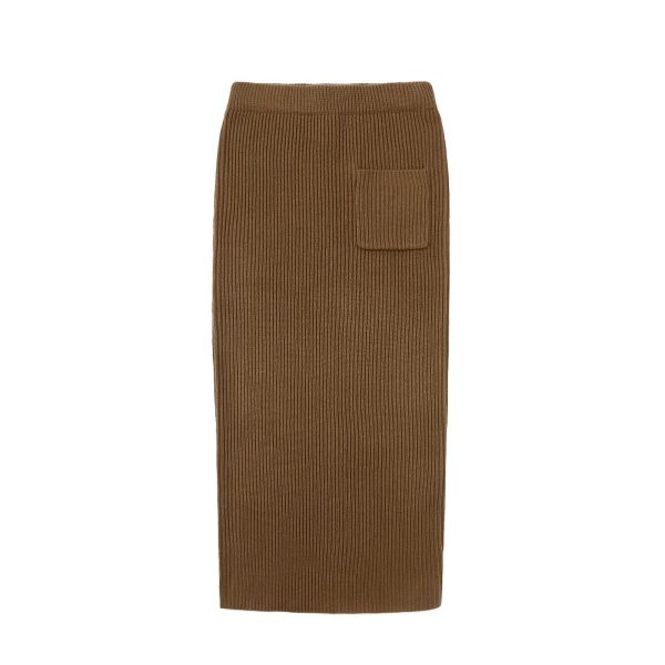 71K10GEzSSL.jpg Women's Turtleneck 2 Piece Outfits Ribbed Knit Sweater Midi Pencil Skirt Set