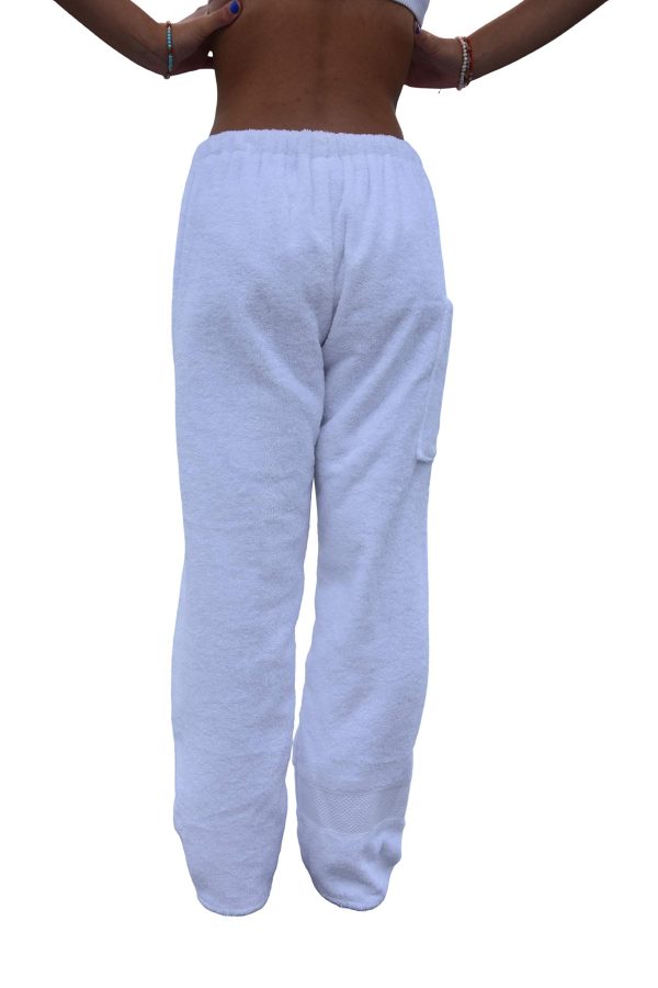 Co. Towel Pants for Swimmers – Cotton Terry Towel Pants – Beach Coverup – Resort Wear – Swim wear