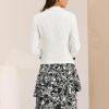 Women's Dress Suit Sets 2 pcs Chiffon V Neck Floral Print Contrast Panel Work Jacket Dresses