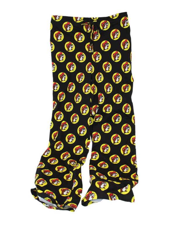 Black Printed Pajama Pant Sleepwear for Adults, Men and Women (Small)