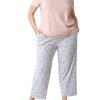 Women's SleepWell Short Sleeve Tee and Skimmer Pajama Set - Stay Cool and Cozy with Temp Tech