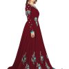 Women's Georgette Embroidery Anarkali Suit Set Stitched