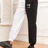 Men's Sweatpants Tapered Gym Running Workout Pants Cartoon Face Print Athletic Drawstring Joggers with Pockets