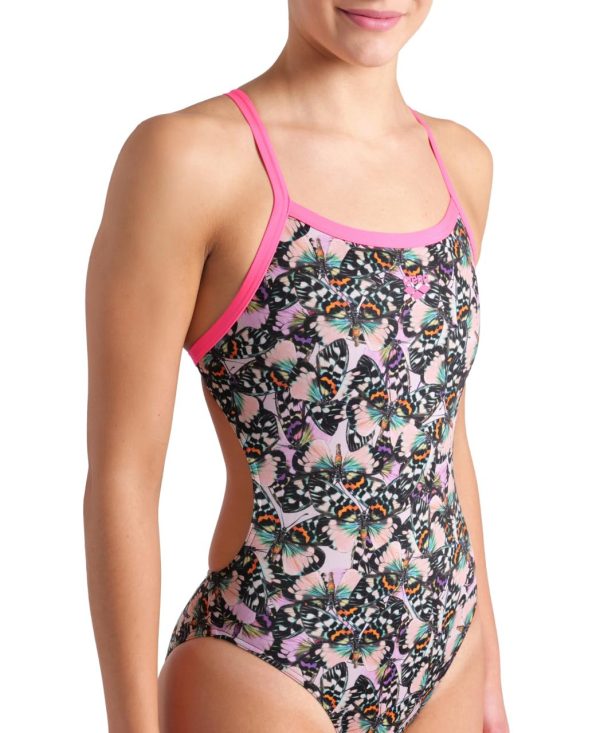 Women's Performance Butterflies Challenge Back Training Swimsuit Ladies Bathing Suit