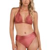 Women's Mid-Waist Twist Front Swimsuit Bottom