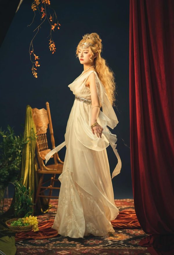 Womens Renaissance Renfaire Dress Medieval Sleeveless Fairy Dresses