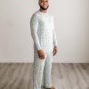 Men's Pajama Pants, Viscose Derived from Bamboo Sleep Bottoms, Lounge Pants w/Pockets, Soft PJs