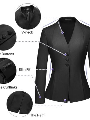 Women's Skirt Suit 2 Piece Set Business Office Suits for Women Dressy Professional Outfits