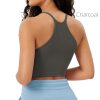 Women's Crop 3-Pack Seamless Rib-Knit Camisole Crop Tank Tops