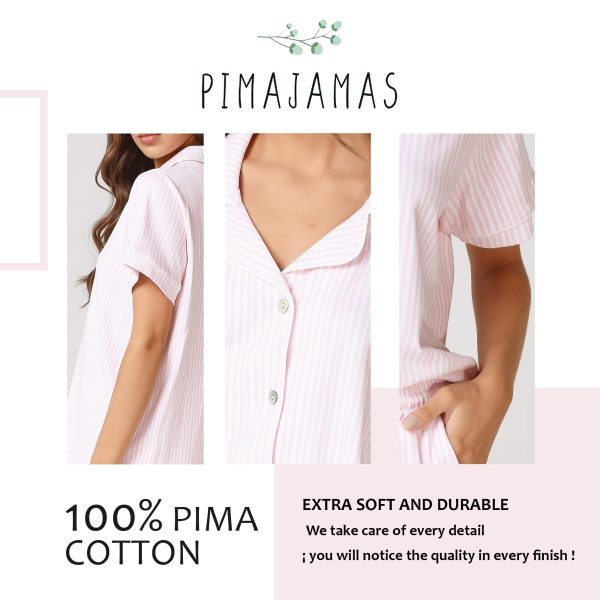 Pima Cotton Pajamas for Women - Womens Pajama Sets - Superior Softness Womens Set