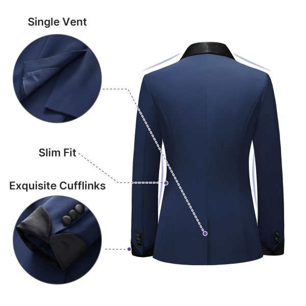 Women's Pants Suit 2 Piece Set Smil Fit Jacket Shawl Sollar Blazer Dress for Women