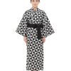 Womens Uroko Yukata, Lightweight Summer Robe, 100% Cotton, Made in Japan