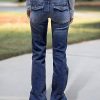 Low Rise Wide Leg Jeans for Women Baggy Jeans Denim Trouser Jeans Flare Dress Pants