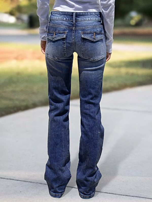 71pUYhBgcBL.jpg Low Rise Wide Leg Jeans for Women Baggy Jeans Denim Trouser Jeans Flare Dress Pants
