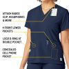 Women's Cross-Flex Media Scrub Top