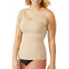 Women's Shapewear Cami Tank Top, Tummy Control Shapewear Tank, Longer Length Back-Smoothing Shapewear for Women
