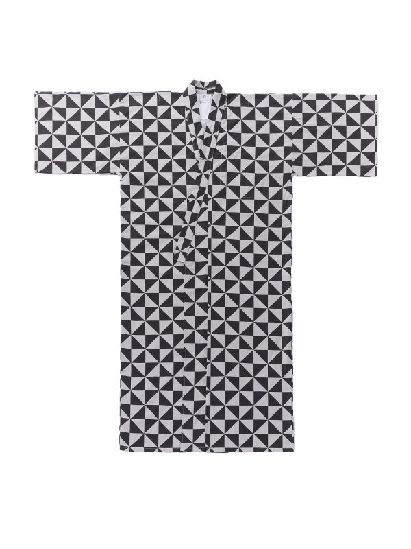 Womens Uroko Yukata, Lightweight Summer Robe, 100% Cotton, Made in Japan