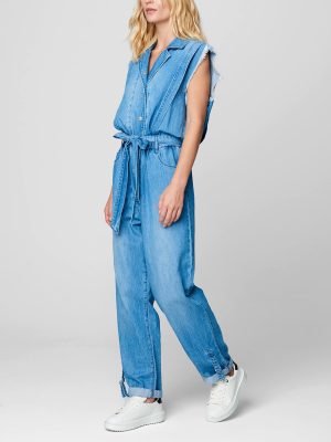 Womens Luxury Clothing Overalls Denim Jumpsuit, Comfortable & Stylish