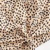 Women's Front Knot Bikini Tops Crop Tankini Top Scoop Neck Padded Bathing Suit Tops