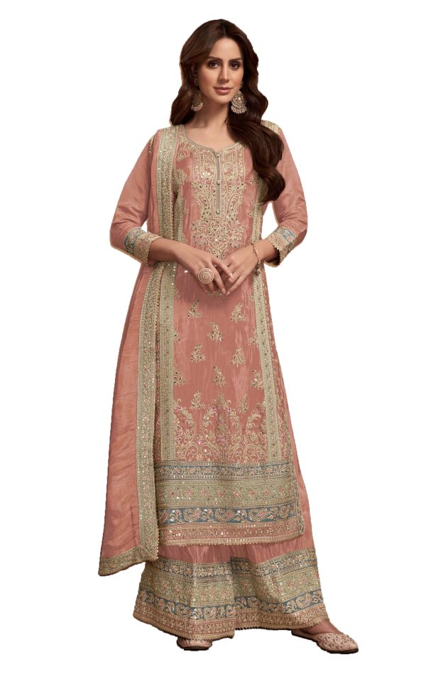 Eid festival ready to wear salwar kameez embroidered pakistani shalwar suit for women 2798