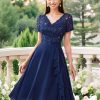 Women's Elegant Style Sequin Lace A-Line Cocktail Party Dress