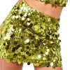 Women's Sequin Skirts Shiny Sequined Holiday Mini Bodycon Skirts for Holiday Parties Outfit,S-2XL