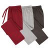 Mens Lounge Pants with Pockets - Mens Pajama Pants - Lounge Pants Men, Up to 3XL Pack of 3