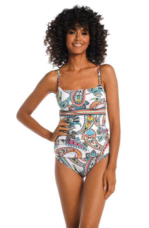 81G7YRPzp1L.jpg Women's Lingerie Strap Tankini Swimsuit Top
