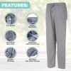 Mens Lounge Pants with Pockets - Mens Pajama Pants - Lounge Pants Men, Up to 3XL Pack of 3
