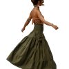 Maxi Boho Skirt Long Pockets Cotton Hippie Bohemian Elastic Waist Gypsy Skirt
