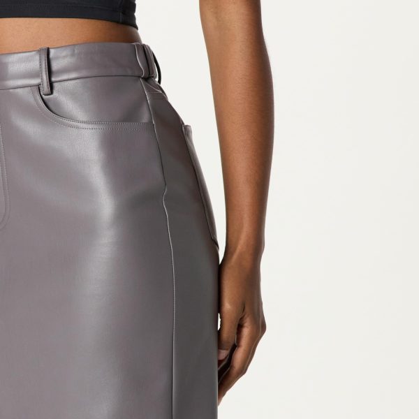 81LCvXqiZUL.jpg Women's Larissa Vegan Leather Maxi Skirt