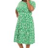 Women's Inset Waist Midi Short Sleeve