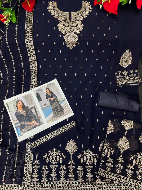 Ready to Wear Indian/Pakistani Style Ethnic Wear Party Wear Plazzo Salwar Suit for Women's