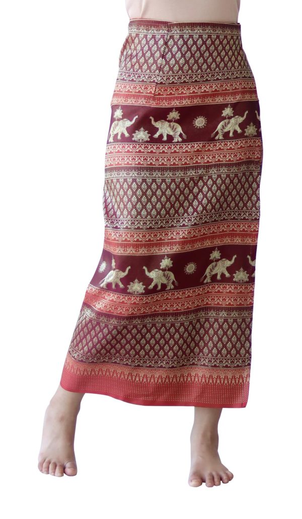 81RYvYRDu1L.jpg Brand Traditional Thailand Luxurious Silk Wrap Skirt Thai Formal Sarong