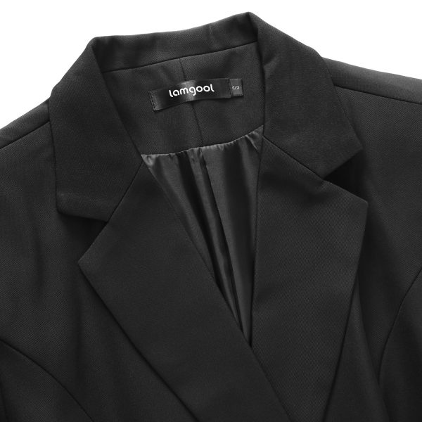 81Tkz9y2a0L.jpg Women's Suit Outfits Set 2 Piece Ruffle Blazer with Pants Suit Set Long Sleeve Business Casual