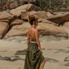 Maxi Boho Skirt Long Pockets Cotton Hippie Bohemian Elastic Waist Gypsy Skirt