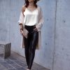 Women's 2 PCS Cami Top Satin Tank Top Adjustable Spaghetti Strap Camisole