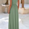 Women's Summer Bodycon Maxi Dress 2025 Sleeveless Ruffle Mermaid Cocktail Wedding Guest Formal Long Dresses