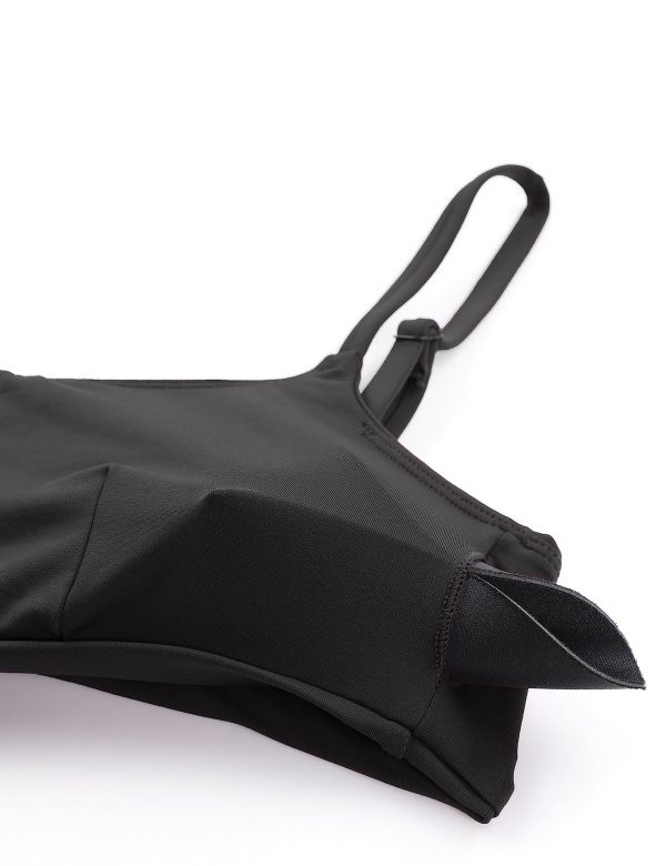 81bcwVVJ82L.jpg Womens Bikini Top A-C Adjustable Spaghetti Straps Bathing Suit Scoop Neck Padded Swimsuit Bra