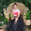Wedding Planning Women's Long Maxi Tulle Special Occasion Bustle Night Out Black Skirt