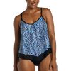 Women's V-Neck Flutter Tankini Swimsuit Top