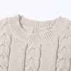Women's Winter Chunky Cable Knit Long Skirt 2 Piece Outfit Sweater Sets