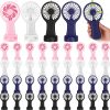 36 Pack Mini Powerful Handheld Fan Bulk 3 Speed USB Rechargeable Small Desk Fan Summer Gift for Wedding Beach Outdoor Women