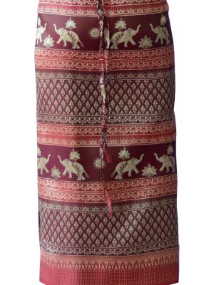 Brand Traditional Thailand Luxurious Silk Wrap Skirt Thai Formal Sarong