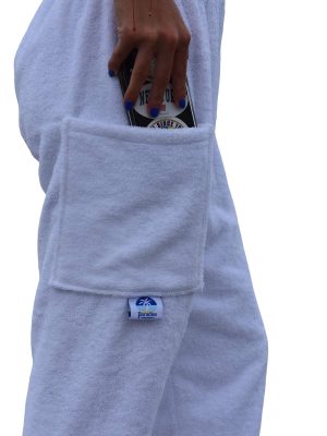 Co. Towel Pants for Swimmers – Cotton Terry Towel Pants – Beach Coverup – Resort Wear – Swim wear