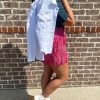 Women's Rhinestone Fringe Mini Skirt with Belt