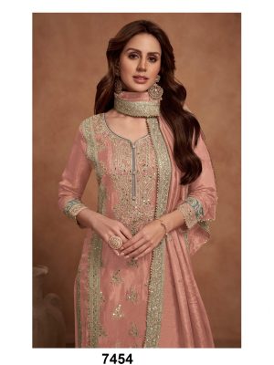Eid festival ready to wear salwar kameez embroidered pakistani shalwar suit for women 2798